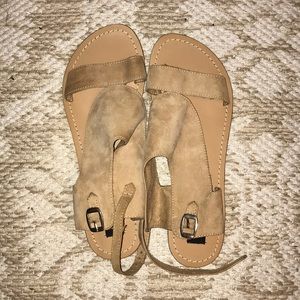 Tan Suede Sandal (new with no tags)